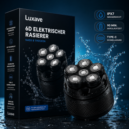 Luxave 6D Rasierer™ | Endlich glatte Haut