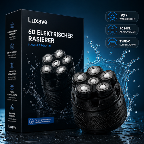 Luxave 6D Rasierer™ | Endlich glatte Haut