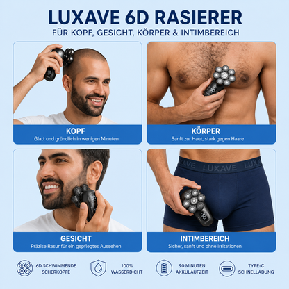 Luxave 6D Rasierer™ | Endlich glatte Haut
